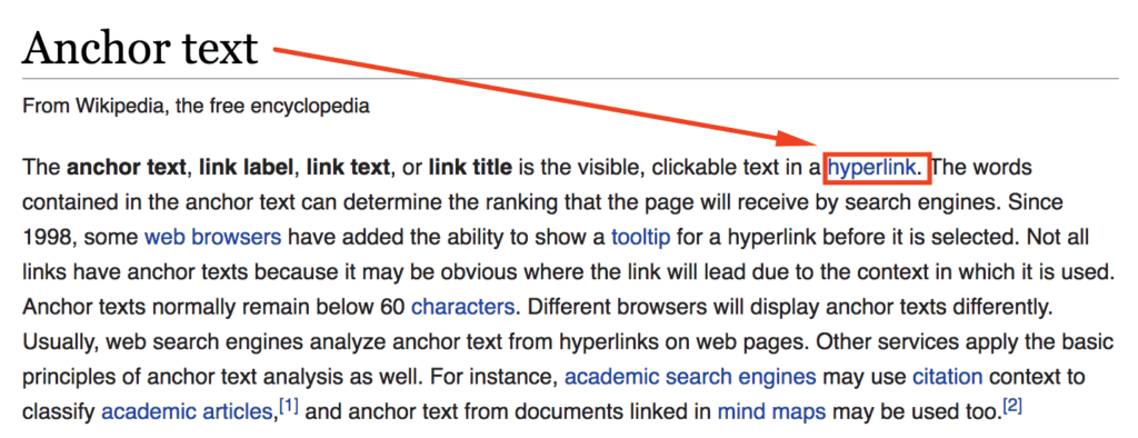Optimizing Anchor Text for Internal Links